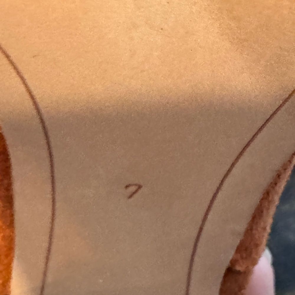 Sam Edelman Rust Brownieh Orange Booties size 7 - Picture 11 of 11
